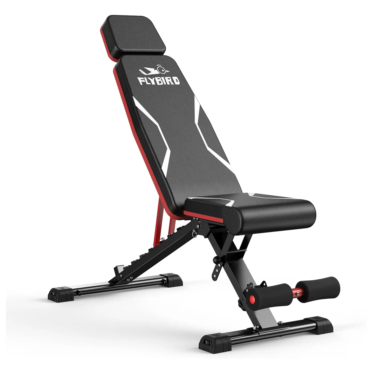 FLYBIRD XL Adjustable Weight Bench with Headrest